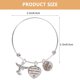 thumbnail image 3 of 1pc exquisita joyería manual de joyas de acero inoxidable brazalete de letra pulsera, 3 of 5