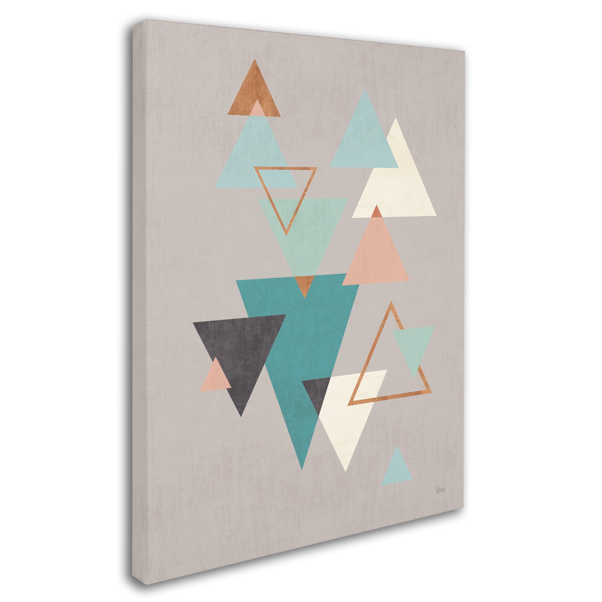 Trademark Fine Art 'Abstract Geo II Gray' Canvas Art by Veronique Charron