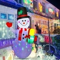 thumbnail image 6 of 5ft Inflatable Snowman Decoration with Rotating LED Lights for Outdoor and Indoor Holiday Decorations, Christmas Parties and Lawn Decor, 6 of 10