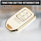 thumbnail image 5 of 5 Botón TPU Auto Inteligente Remoto Control Llave Estuche con Cadena blanco Unique Bargains carcasas de llaves automotrices, 5 of 7