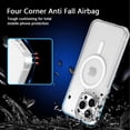 thumbnail image 4 of Magnetic Case for iPhone 14，Compatible with MagSafe & MIL-Grade Protection，[Not Yellowing] [Scratch-Resistant]，Translucent Matte Back Slim Phone Cover for iPhone 14，Frosted Clear, 4 of 12