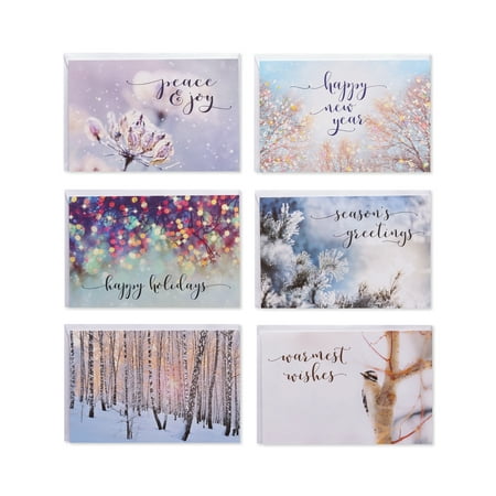 UPC 084172949855 product image for American Greetings Holiday Card Bundle, Nature (48-Count) | upcitemdb.com