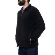 Alpine Swiss Trent Mens Full Zip Up Fleece Jacket Soft Casual Warm Zipper Coat
