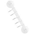 thumbnail image 3 of SOPOTUTU 1Pc Kitchen Wall Organizer with Multi-Function Cup Hooks, White POM ABS & Stainless Steel Design, 3 of 8
