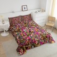 thumbnail image 4 of Erosebridal Jungle Plant Bedding Full Comforter Set, Pink Print Down Comforter, Branches Theme Decor, Reversible, 4 of 7
