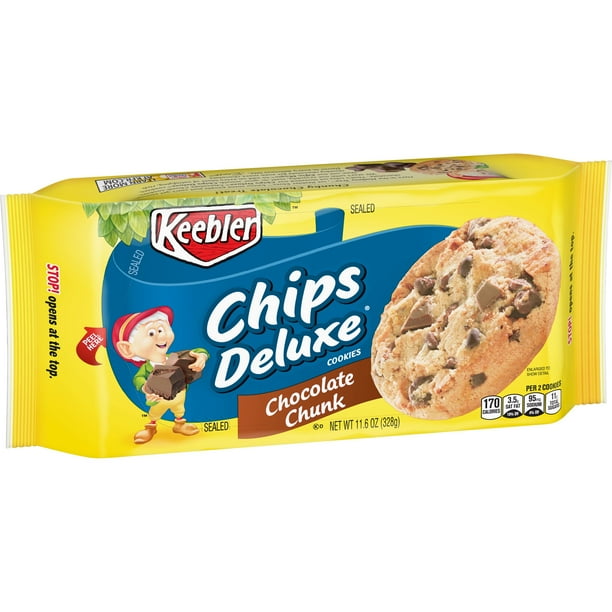 Keebler Chips Deluxe Chocolate Chunk Snack Cookies 11.6 Oz Walmart