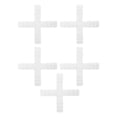 thumbnail image 1 of Plastic Hose Barb Fitting Cross 4 Way Pipe Connectors Tube Joint Splicer Mender PE 3/8" 5pcs White, 1 of 7