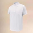 thumbnail image 2 of Workout Shirts for Men Summer Lightweight Breathable Short Sleeve Neck Quarter Zip Athletic Gym Shirts Mens Tees, 2 of 6