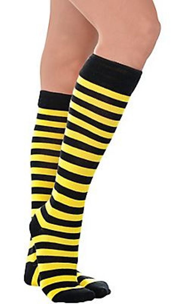 Black and yellow striped socks Clearance