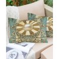 thumbnail image 6 of Vintage Golden Art Throw Pillow Cover 20 x 36 Inch Decorative Pillow Cover Retro Abstract Art Lumbar Pillowcase Seasonal Rectangle Cushion Case for Couch Sofa Bed Living Room, 6 of 7