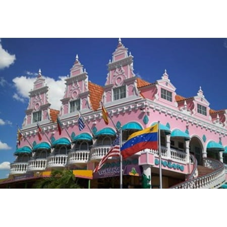 Royal Plaza Shopping Mall Oranjestad Aruba Caribbean Canvas Art - Paul Thompson DanitaDelimont (26 x 18)