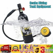 Mini Scuba Diving Tank Kit 1 L Oxygen Tank with Equipment Underwater Breath