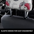 thumbnail image 4 of Kdxio Cute Poodle Dog Pattern Print 2 Piece Car Head Rest Covers Set Auto Front/Rear Seats Headrest Cover Universal Fit Most Cars,Sedan, SUV, 4 of 9