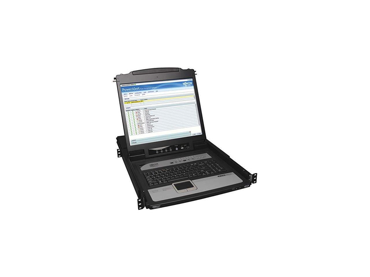 Tripp Lite by Eaton NetDirector 16-Port 1U Rack-Mount Console IP KVM Switch with 19 in. LCD - 16 Computer(s) - 19" LCD - 1280 x 1024PS/2 PortUSBVGA - Keyboard120 V AC, 230 V AC Input Voltage - 1U High