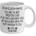thumbnail image 2 of Sheep Coffee Mug Gift Idea For Sheep Men Him Daddy Sheep whisperer Owner Present Gift Best Ever Tea Cup Christmas Xmas Father's Day, 2 of 2