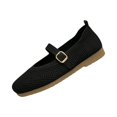 thumbnail image 3 of Willtoo Women's Mary Jane Flats Comfortable Dressy Ballet Flats Casual Round Toe Slip On Washable Knitted Fabric Office Work Woman Shoes, 3 of 5