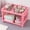 Pink-Free Size, variant on Hovmgk Plastic Desktop Organizer, Multi-Compartment Storage Shelf, Versatile Office, Kitchen & Bathroom Organizer, Large Capacity for Stationery, Cosmetics & Daily Essentials