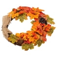 thumbnail image 3 of Fall Wreath, Autumn Wreath Artificial Handmade Exquisite Lifelike Decorative  For Home Decoration For Window For Door, 3 of 8