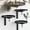 3Pcs, variant on Wall-Mounted Metal Bird Bath Basin with Black Bracket and Hanging Feeder Hook, 2-in-1 Outdoor Birdbath and Feeder Holder for Garden, Balcony, Porch, Deck, Patio and Yard