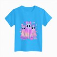 thumbnail image 5 of HCNTES Toddler Baby Girl Halloween Shirt Cute Ghost Pumpkin T-Shirt for Kids Short Sleeve Tee Fall Tops, 5 of 5