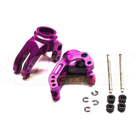 Integy RC Toy Model Hop-ups T6906PURPLE Alloy Rear Hub Carrier (2) for Savage-X, 21 & 25