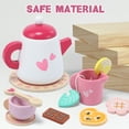 thumbnail image 7 of JoyStone Wooden Tea Party Set for Toddlers, Pretend Play Tea Set with Tray, Wooden Kitchen Toys Gift for Girls & Boys (18PCS), 7 of 7
