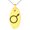 Gold, variant on Stainless Steel Solar System Planetary Mars Engraved Small Oval Charm Pendant Necklace