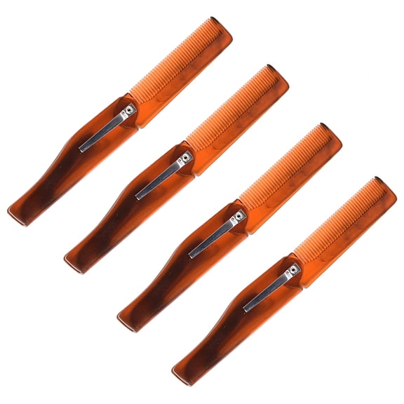 BPPEG 4 Pcs Folding Comb Men Hairdressing Combs Styling Gift Tool Pocket Beard Portable Compact