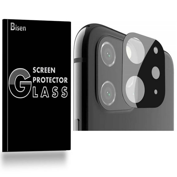 [2-Pack] For Rear Camera Lens of iPhone 11 (2019 Release) [BISEN] Tempered Glass Screen Protector, Anti-Scratch, Anti-Shock, Shatterproof, Bubble Free