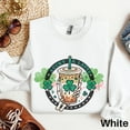 thumbnail image 2 of Coffee St Patricks Day Sweatshirt, Lucky A Latte Sweater, Coffee Lover Sweater, Womens Cute St Pattys Day Sweater, Irish Shamrock Sweater 1679979547, 2 of 6