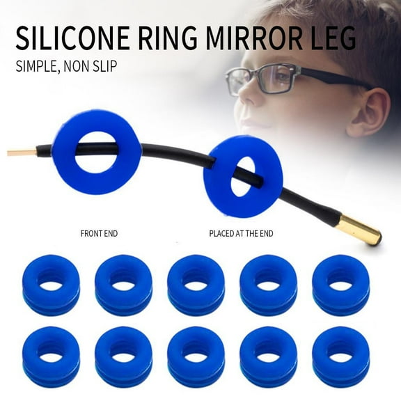UNLLLL -Slip Round Comfort Glasses Retainers Slip Glasses Hooks (10 Pairs), Available at Home and Office
