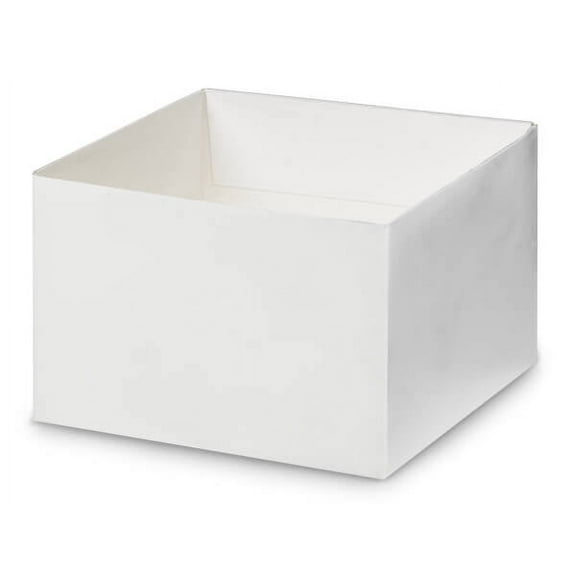 Pack Of 25, 6 X 6 X 4" Solid Matte White Gift & Gourmet Boxes Bases W/Clean White Interior