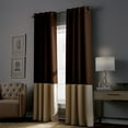thumbnail image 7 of Curtainworks Kendall Indoor Polyester Room Darkening Grommet Single Panel Curtain, Chocolate, 52" x 108", 7 of 7