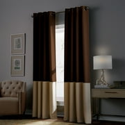 Curtainworks Solid Print Grommet Room Darkening, Energy Efficient Curtain Panel, 52 x 84