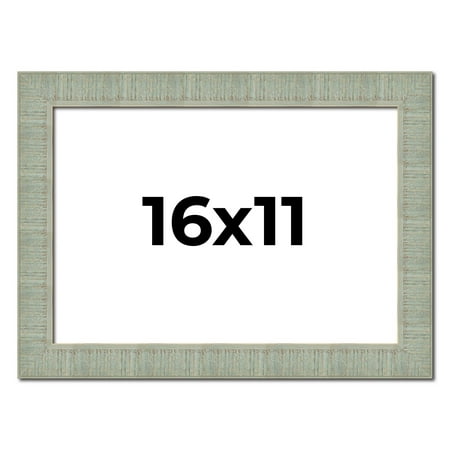 16x11 Frame Green Desert Pear Solid Wood Picture Frame | 1.625 Inch Moulding Width | Interior Frame