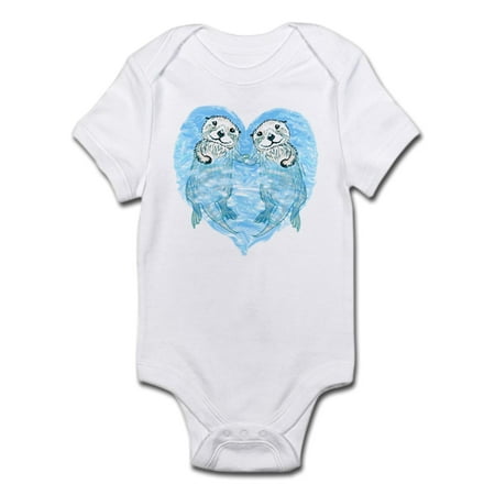 

CafePress - Sea Otters Holding Hands Infant Bodysuit - Baby Light Bodysuit