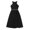 Black, variant on renvena Girls Lace Flower Rhinestone Long Romper Bridesmaid Dress Wedding Birthday Party Dress
