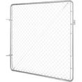 thumbnail image 4 of Chain Link Fence Gate x in Adjustable Chain Link Fence Panel Fit .- ft (W) x ft (H) Garden Fence Gate Opening Fencing Gate with Plastic Coating for Farm Posts Not I, 4 of 10