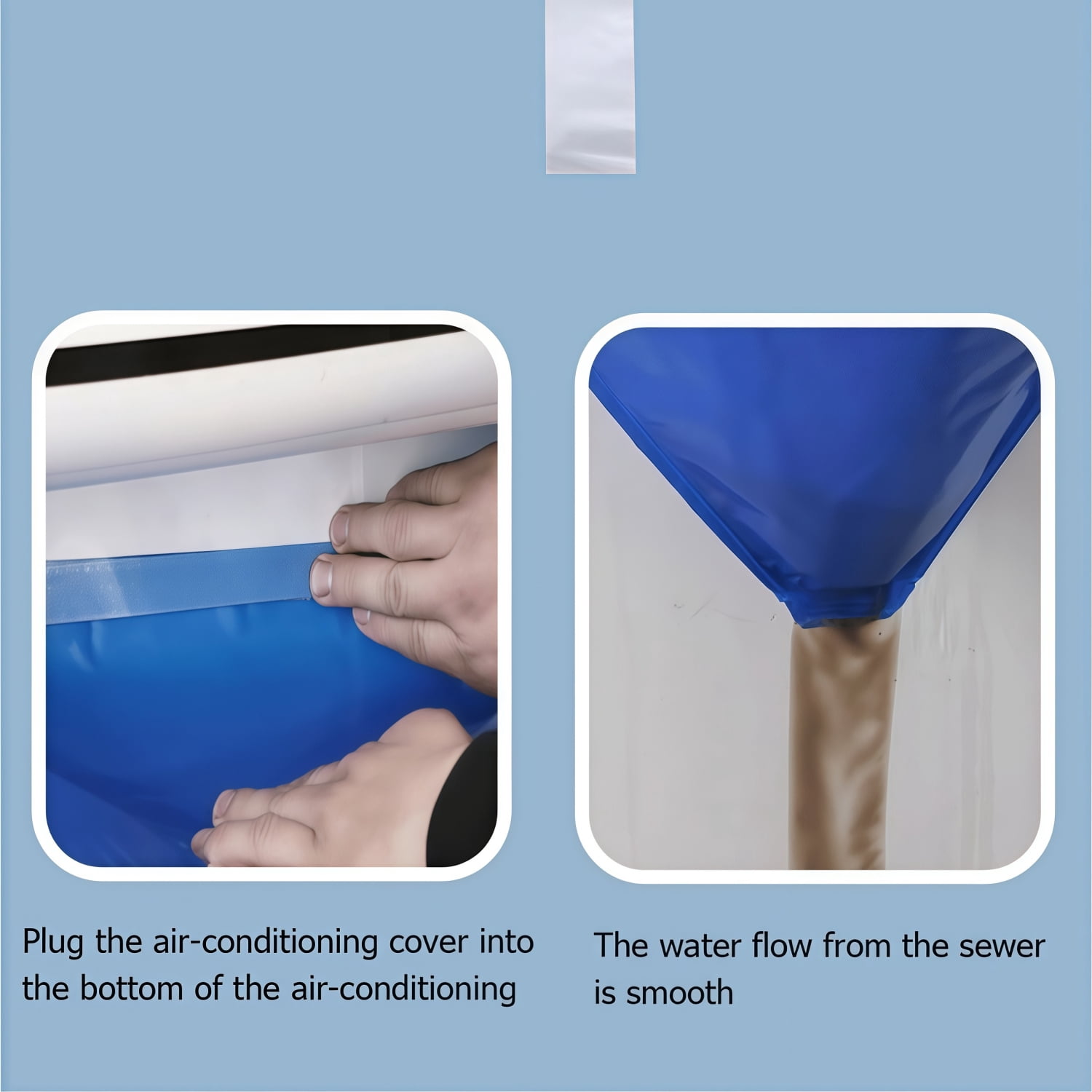 Mini Split Cleaning Kit, 12Pcs/Set Air Conditioner Duct Cleaning Kit for 37-45in Wall Mounted Air Conditioner, Waterproof Mini Split Clean Bag with Drain Outlet Pipe