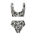 thumbnail image 5 of Daiia Lilies Flowers Women's Bikini Set Two Piece Swimsuit High Waisted Bikini Adjustable Straps Bikini Perfect for Beach, Pool, and Summer Vacation-, 5 of 9