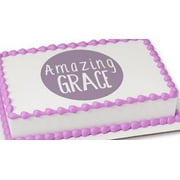 Watercolor Amazing Grace Edible Extra Large 8 x 10 Cake Decoration Topper Image