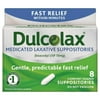 Dulcolax Laxative Suppositories 8 ea (Pack of 6)
