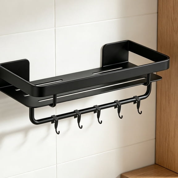 YOSADIER 20Pcs Plastic Cubicle Hooks Black Matte Finish No Drill Panel Hooks for Wire Shelving