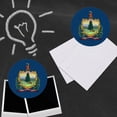 thumbnail image 3 of Vermont State Flag Refrigerator Fridge Locker Vinyl Circle Magnet Set, 3 of 3
