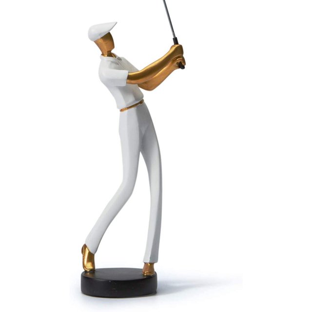 Statue de Golfeur Amoy-Art Figurine de Golf Sculpture Décor Intérieur Moderne Salon