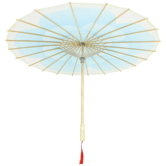 LULULION Chinese Rain Umbrella for Festival Display Durable Blue 1Set