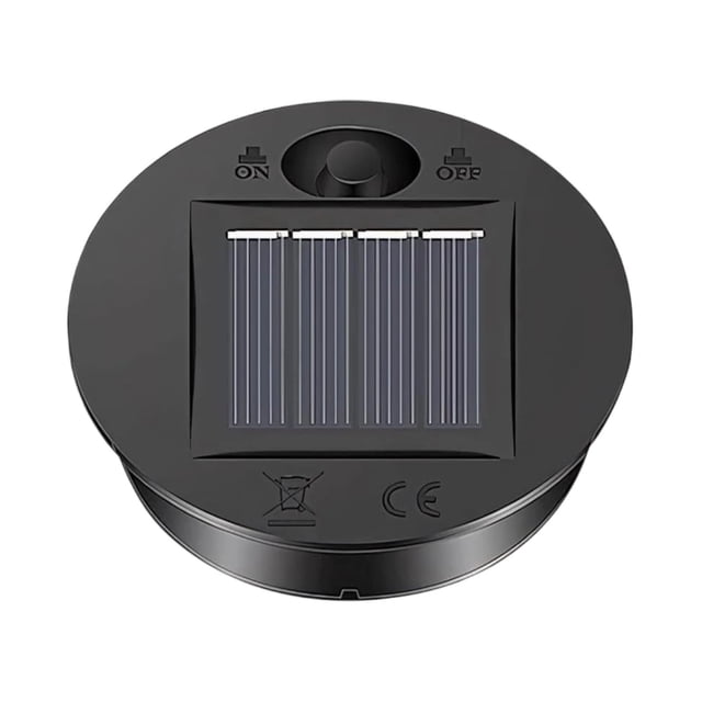 Solar Lights Replacement Cover 8.5 cm Diameter Waterproof Outdoor Solar Lamp Shade With Warm LED Light And Integrated Solar Module