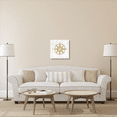 thumbnail image 3 of Global Gallery's 'Beachscape IV Compass Gold Neutral' By Michael Mullan Stretched Canvas Wall Art, 3 of 4