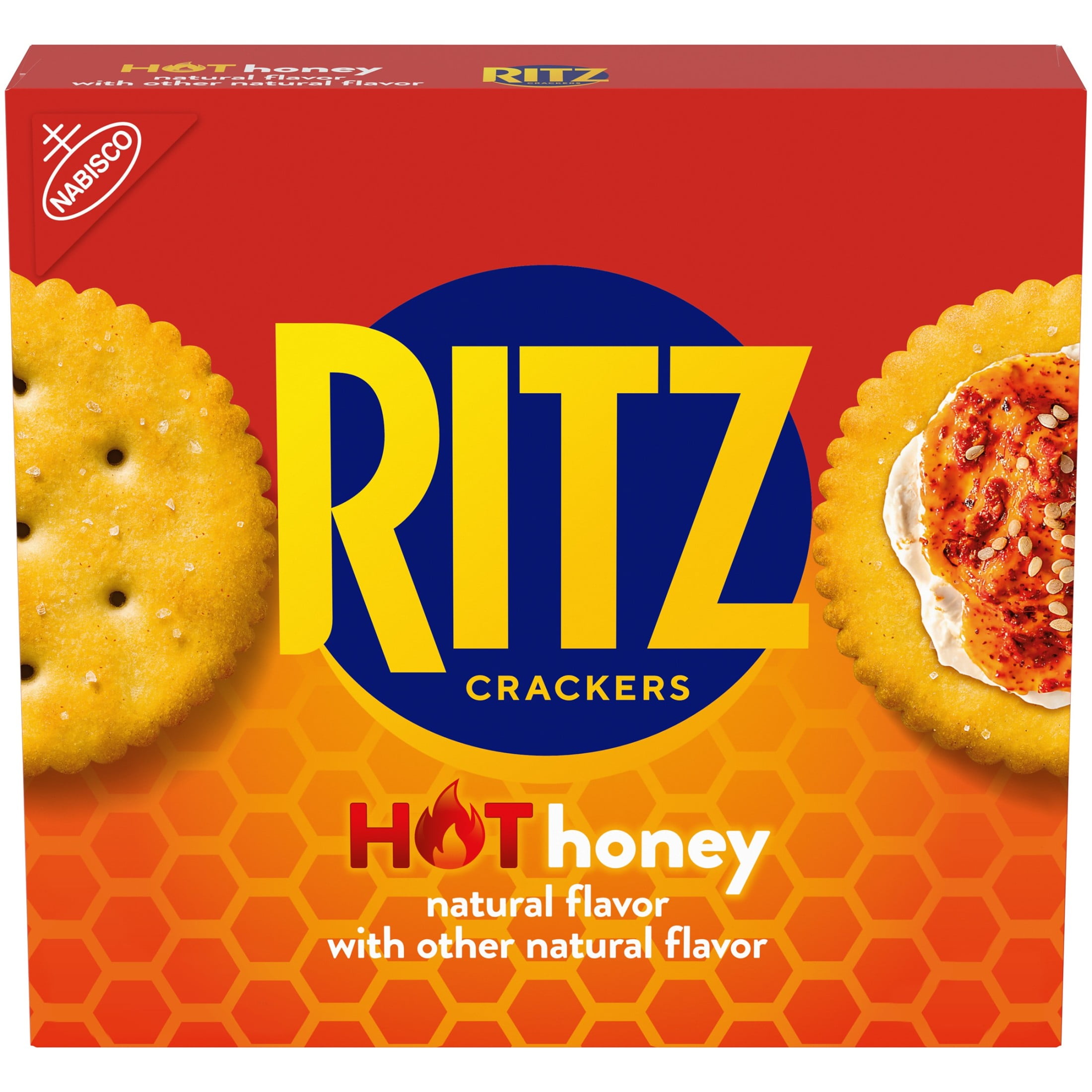 RITZ Honey Wheat Crackers, Whole Wheat Snack, Kosher, Buttery