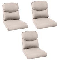 Unnifurnzi Outdoor Chair Cushions Set of 3-22 x 25 x 4 Inch Fade Resistant Patio Chair Cushions Outdoor Seat Cushions for Patio Furniture Chair Sofa Couch-Beige